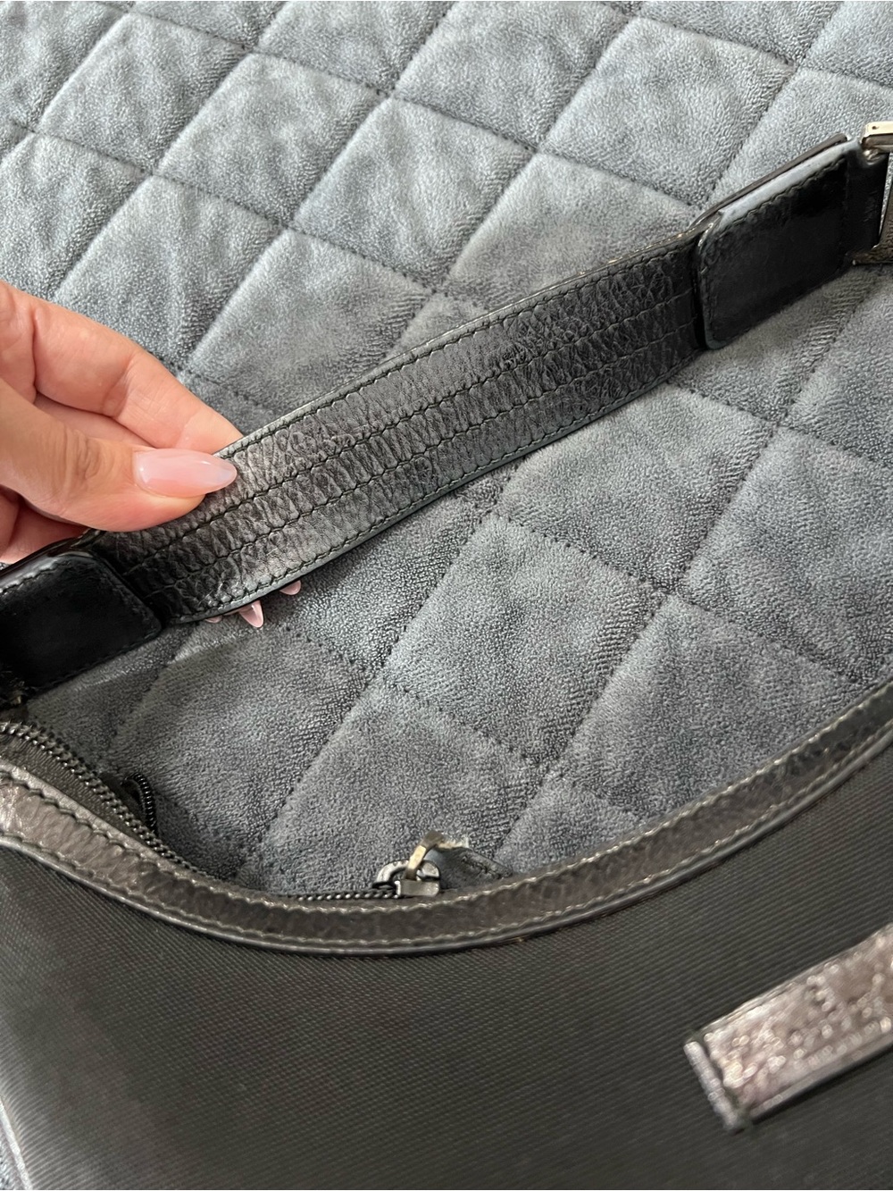 Gucci Shoulder Bag Vintage Small Black Mini 90s style y2k - Picture 6 of 15